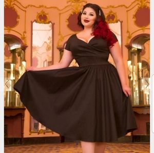 Black Ava Swing Dress